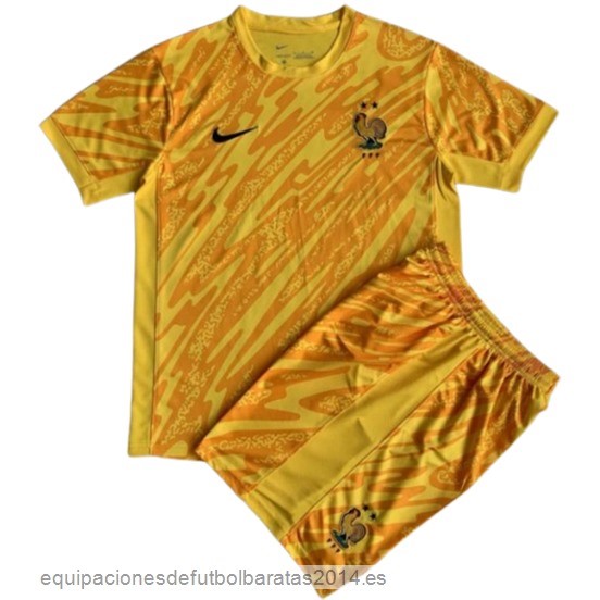 Nuevo Portero Conjunto De Hombre Francia 2024 Amarillo Baratas
